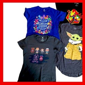4 Teen Graphic T-shirts / Stranger Things, Marvel